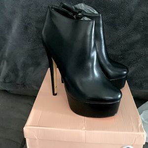 Platform booties 6inch high